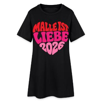 Malle 2026 Malle is love 2026 - Robe T-shirt Femme - noir - Devant