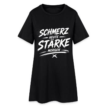 Douleur aujourd’hui Force Demain - Robe T-shirt Femme - noir - Devant