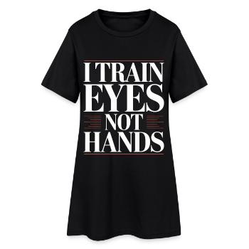 Éducateur en design I Train Eyes Designer visuel - Robe T-shirt Femme - noir - Devant