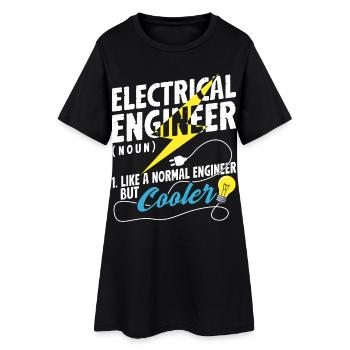 Electrical Engineer Definition Cool Funny - Women’s T-Shirt Dress - black - Front