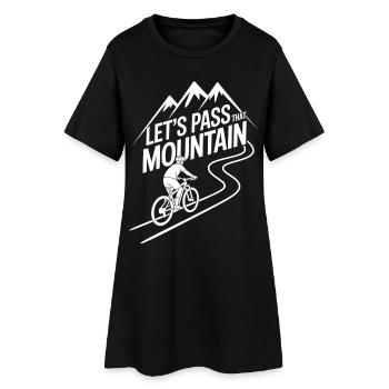 VTT, Descente, Action du cyclisme - Robe T-shirt Femme - noir - Devant