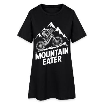 VTT, Descente, Action du cyclisme - Robe T-shirt Femme - noir - Devant