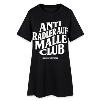 Malle 2026 Anti Radler auf Malle Club 2026 - Frauen T-Shirt-Kleid - Schwarz - Vorne