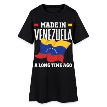 Venezuela Flagge Stolz & Heimat Venezuela - Frauen T-Shirt-Kleid - Schwarz - Vorne