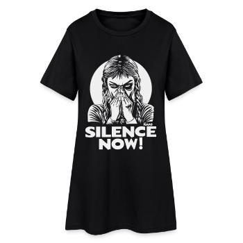 Silence Now : Rébellion silencieuse - Robe T-shirt Femme - noir - Devant