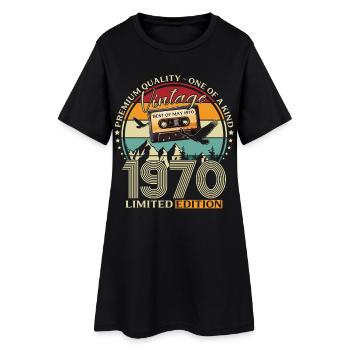 Cadeau du 56e anniversaire Mari Meilleur de mai 1970 - Robe T-shirt Femme - noir - Devant