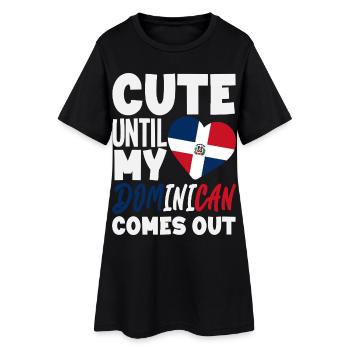 Drapeau de la République dominicaine Dom Rep Pride - Robe T-shirt Femme - noir - Devant