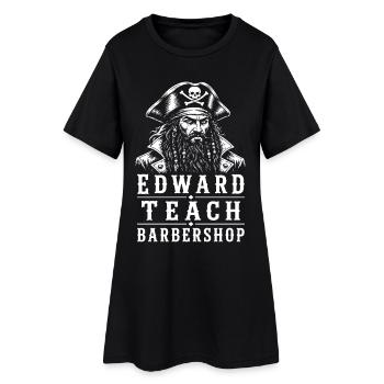 Edward Teach Barbier Pirate Barber Vintage - Robe T-shirt Femme - noir - Devant