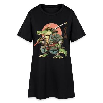 Gator Samurai Warrior - Robe T-shirt Femme - noir - Devant