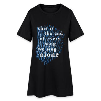 halo - Robe T-shirt Femme - noir - Devant