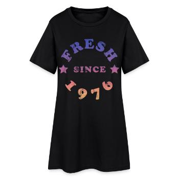 Millésime 1976 - Robe T-shirt Femme - noir - Devant