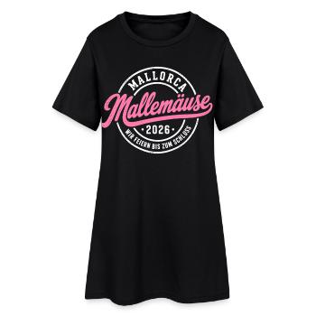 Malle 2026 Mallemäuse Nous célébrons jusqu’au bout - Robe T-shirt Femme - noir - Devant