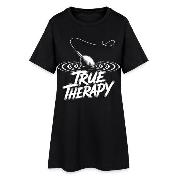 Pêcher ma thérapie - Robe T-shirt Femme - noir - Devant