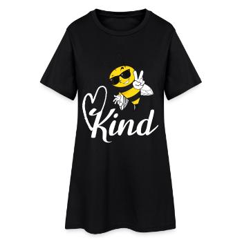 Signe de paix de l’abeille gentille Art mignon des abeilles mellifères - Robe T-shirt Femme - noir - Devant