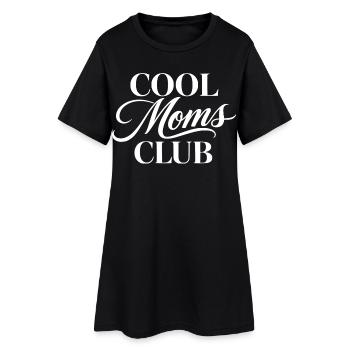 Cool Moms Club Mother's Day - Women’s T-Shirt Dress - black - Front