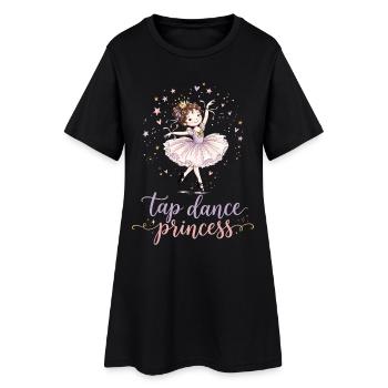 Tap Dancing Tap Dance Princess Dancer - Women’s T-Shirt Dress - black - Front