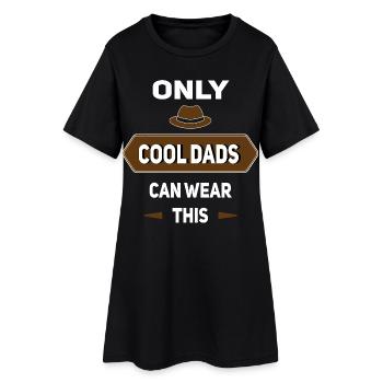 Seuls les papas cool peuvent porter ça - Idée pour la fête des pères - Robe T-shirt Femme - noir - Devant