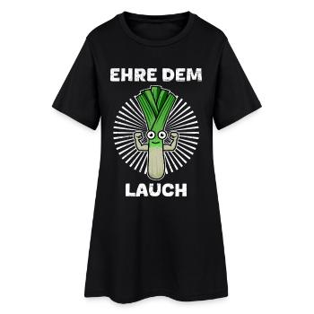 Gewichtheber EHRE DEM LAUCH Lustiges - Frauen T-Shirt-Kleid - Schwarz - Vorne