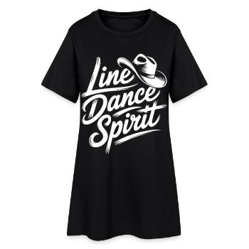 Line Dance Spirit: Western Rhythm - Robe T-shirt Femme - noir - Devant