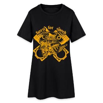 Born for Speed Gift Mechanic Power - Women’s T-Shirt Dress - black - Front