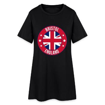 Insigne rétro de Bristol England - Robe T-shirt Femme - noir - Devant
