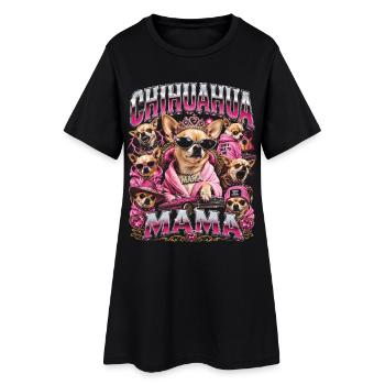 Maman Amoureuse de chihuahua Bootleg - Robe T-shirt Femme - noir - Devant