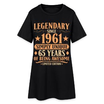 Légendaire depuis 1961 - Millésime du 65e anniversaire - Robe T-shirt Femme - noir - Devant