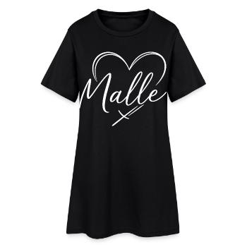 Cœur de Malle - Robe T-shirt Femme - noir - Devant