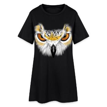 Eulenblick Goldaugen - Women’s T-Shirt Dress - black - Front