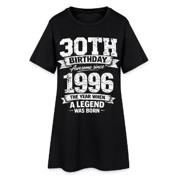 30e anniversaire 1996 Legend Vintage Design - Robe T-shirt Femme - noir - Devant