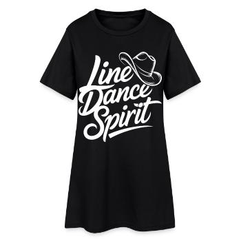 Line Dance Spirit - Women’s T-Shirt Dress - black - Front