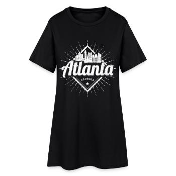 Atlanta, Géorgie, États-Unis, États-Unis, Souevnir - Robe T-shirt Femme - noir - Devant