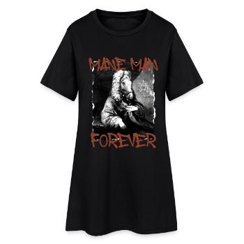 Cavalier Cavalier Cheval - Robe T-shirt Femme - noir - Devant
