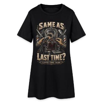 Barber Barbier Pareil que la dernière fois ? - Robe T-shirt Femme - noir - Devant