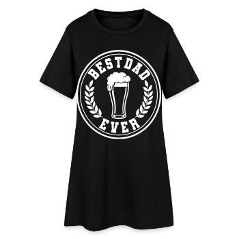 Emblème du meilleur père pour les papas - Robe T-shirt Femme - noir - Devant