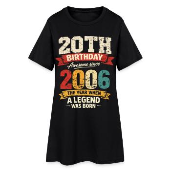 20 Years Anniversary Legend 2006 - Vintage - Women’s T-Shirt Dress - black - Front