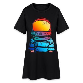 Astronaut Dream Gift for Kids - Women’s T-Shirt Dress - black - Front