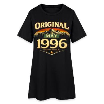 30th Birthday Gift Original May 1996 - Women’s T-Shirt Dress - black - Front