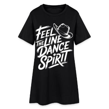 Line Dance Spirit - Robe T-shirt Femme - noir - Devant