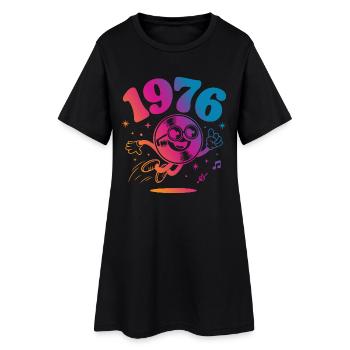 Millésime 1976 - Robe T-shirt Femme - noir - Devant