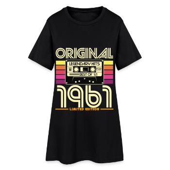 Original 1961 Retro Cassette Limited - Robe T-shirt Femme - noir - Devant