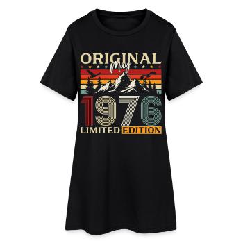 50. Geburtstag Geschenk Original Mai 1976 - Frauen T-Shirt-Kleid - Schwarz - Vorne