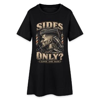 Barber Barbier Sides Only? - Women’s T-Shirt Dress - black - Front