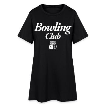 Bowling Club - Women’s T-Shirt Dress - black - Front
