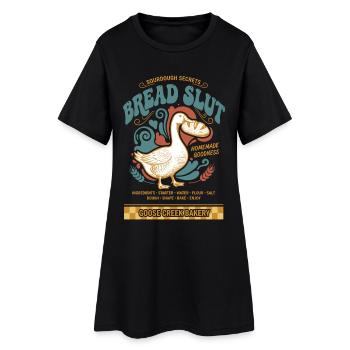 Sourdough funny pun Baking Baker Bread Making - Women’s T-Shirt Dress - black - Front
