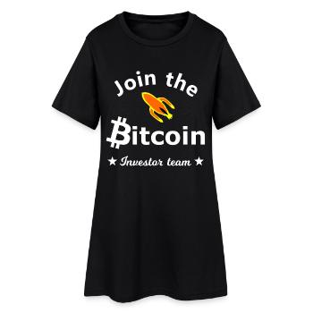 Bitcoin Investor Team - Frauen T-Shirt-Kleid - Schwarz - Vorne
