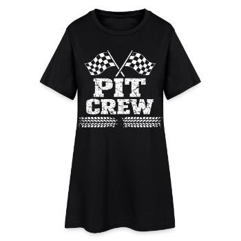 Pit Crew Équipe de Course Automobile Vintage - Robe T-shirt Femme - noir - Devant