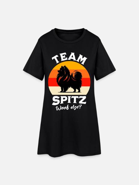 Équipe Spitz - Robe T-shirt Femme - noir