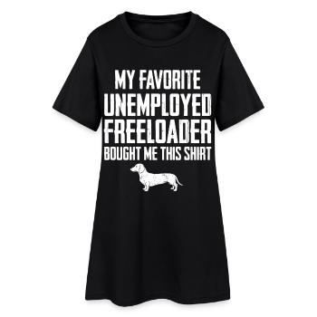 Dachshund Drickshund Profiteur - Robe T-shirt Femme - noir - Devant