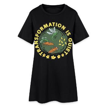 La transformation Libellule Libellule est silencieuse - Robe T-shirt Femme - noir - Devant